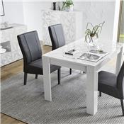 Table extensible 180 cm design blanc laqué PAOLO