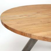 Table à manger ronde en bois massif SAVANA 2