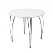 Petite table ronde blanche design ARRENDI
