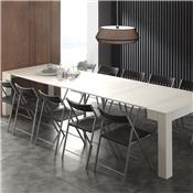 Table console extensible blanche design VIVIANE
