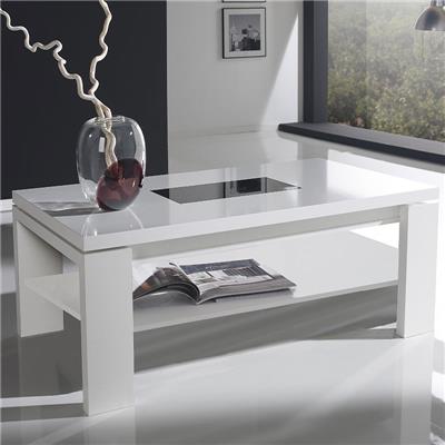 Table basse relevable blanche design MOSELLE
