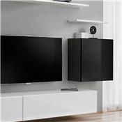 Ensemble meuble tv noir et blanc IRSINA 2