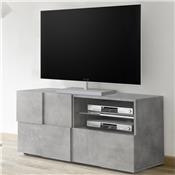 Banc TV 120 cm moderne couleur béton SANDREA 4