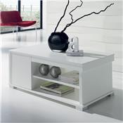 Table basse modulable blanche design AUDE 2