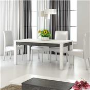 Table à manger 160 cm design blanc laqué LAUREA