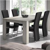 Table à manger 180 cm contemporaine couleur chêne gris TRINITA