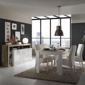 Table extensible 180 cm design blanche AMBER